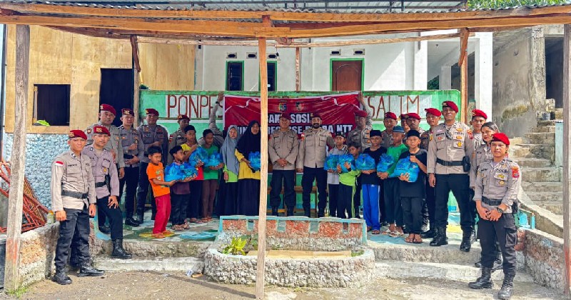 Polres Manggarai Timur Gelar Bakti Sosial Peringati HUT Reserse ke-78