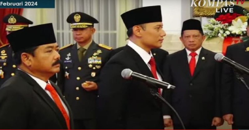 Presiden Joko Widodo Lantik Putra Sulung SBY Jadi Menteri ATR