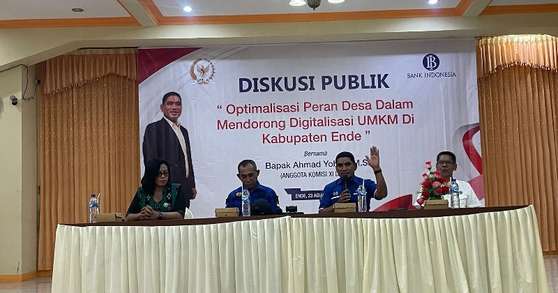 Ahmad Yohan Gandeng Bank Indonesia Gelar Diskusi Publik di Ende
